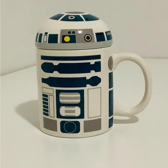 Star Wars R2-D2 Droid Mug with Removable Lid , Ceramic ⭐️ - Picture 3 of 8